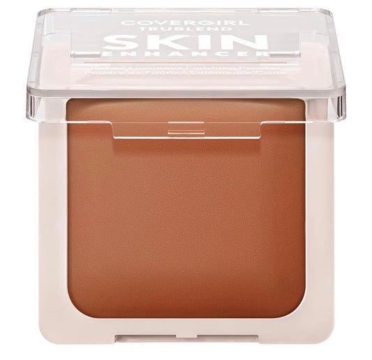 COVERGIRL TruBlend Skin Enhancer Baked Luminous Finishing Face Powder, with Hyaluronic Acid and White Rose Extract, Sheer & Buildable - 520 Cinnamon Roll