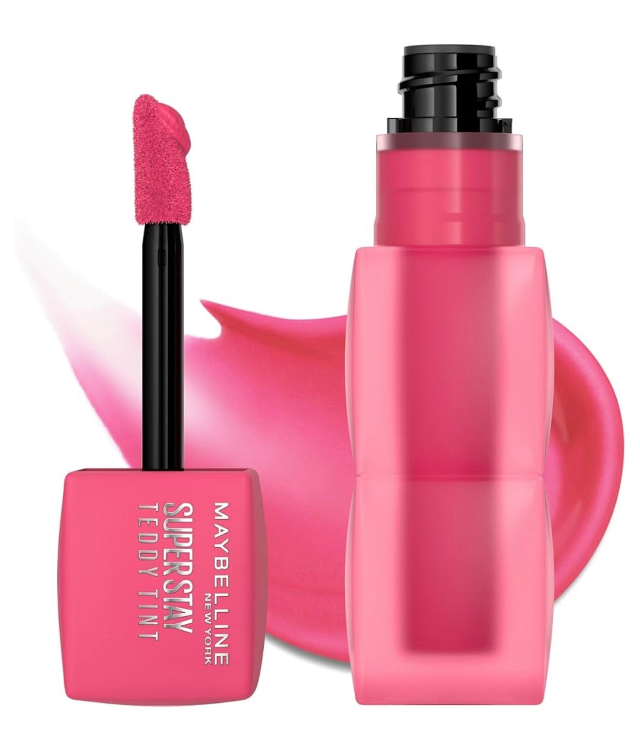 MAYBELLINE Super Stay Teddy Lip Tint, Langblywende Mat Lipstiffie Vir Tot 12 Uur Drag - (Pinky Promise) 1st