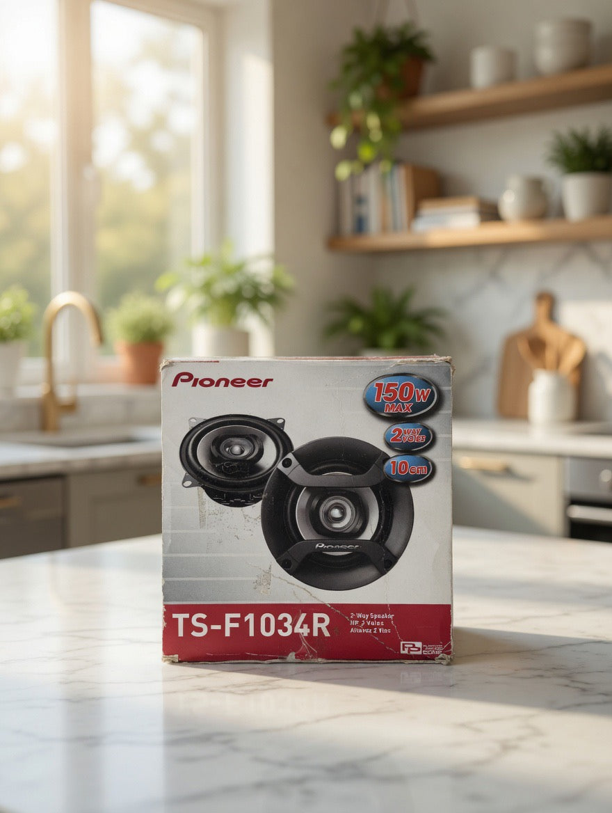 Pioneer TS-F1034R 4 inches (10cm) 2-Way Coaxial Car Speakers - PAIR
