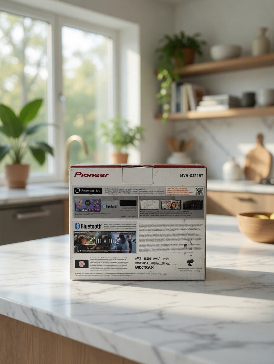 Pioneer MVH-S322BT Single DIN Digital Media Receiver with Bluetooth