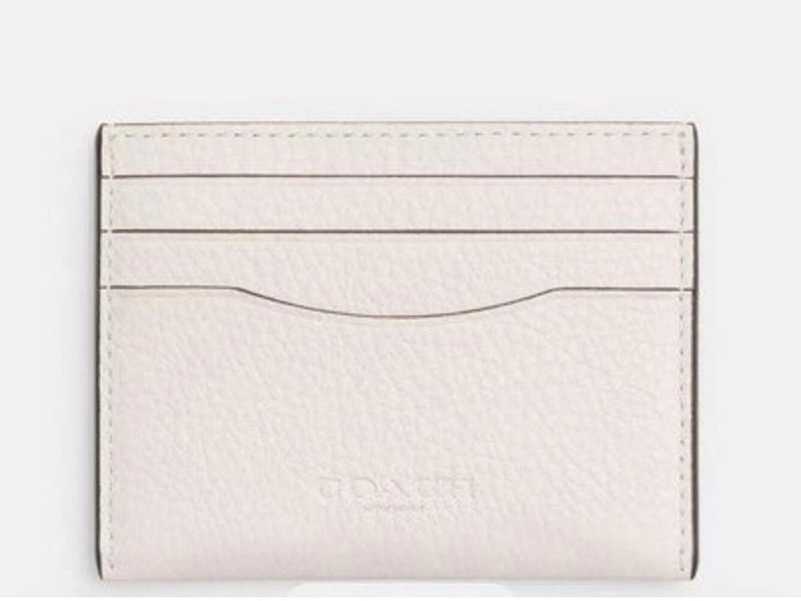Coach Slim ID Leather Card Holder Wallet