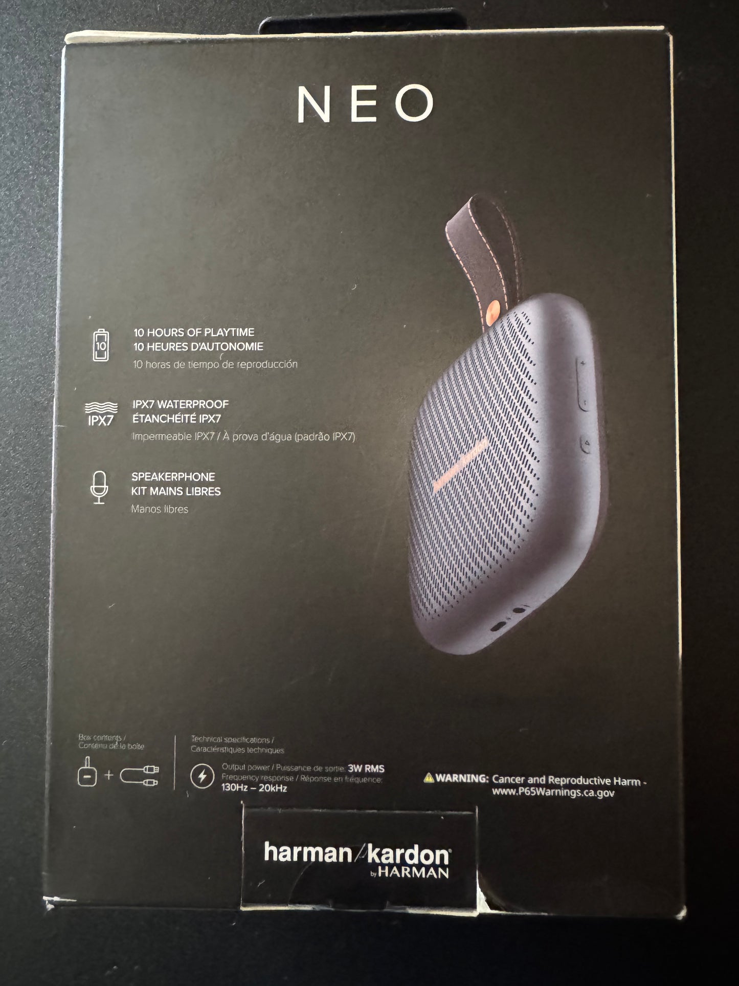 Harman Kardon Neo Portable Bluetooth Speaker with Strap