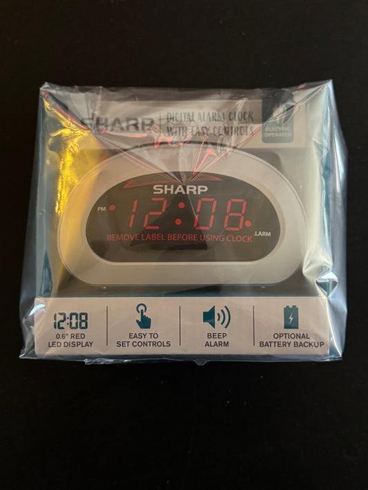 Skerp Digitale Wekker met Maklike Beheer en Batteryrugsteun