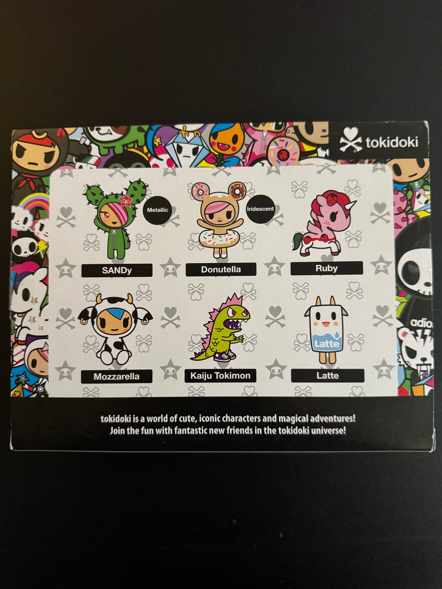 Tokidoki 6-Figuurpak Sandy Donatella Ruby Kaiju Latte