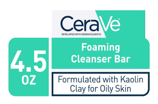 CeraVe Skuimende Skoonmaakstaaf, Seepvrye Liggaams- en Gesigreiniger vir Olierige Vel, Geurvry - 127g (1)