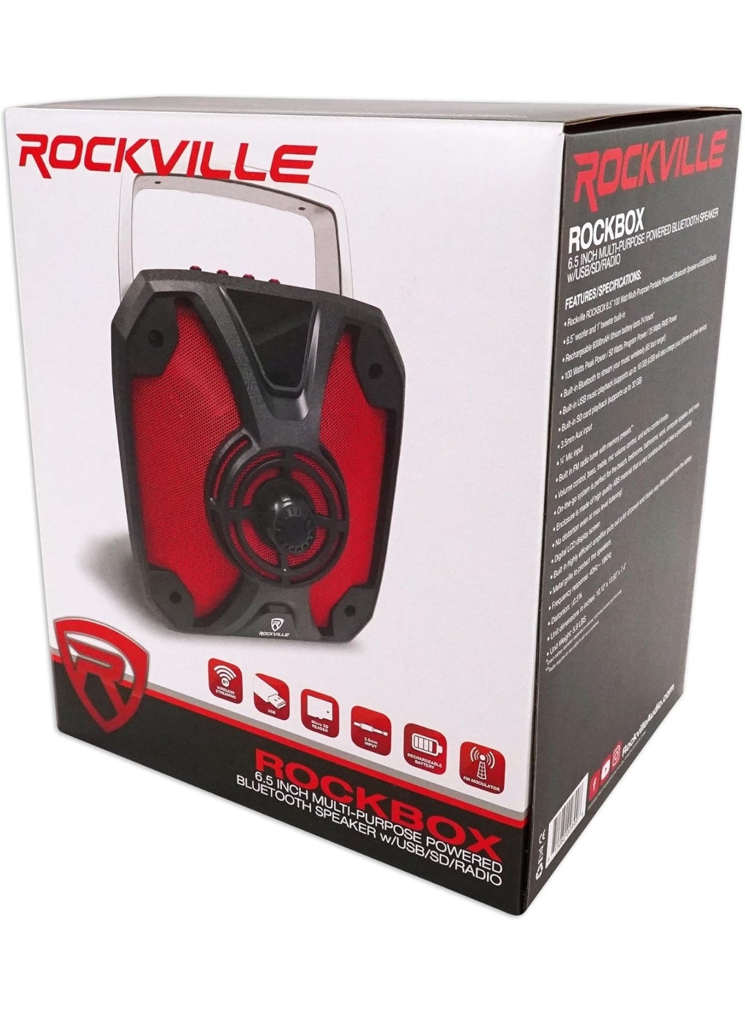 ROCKBOX Portable Rechargeable School Teacher Classroom PA Speaker System+Headset