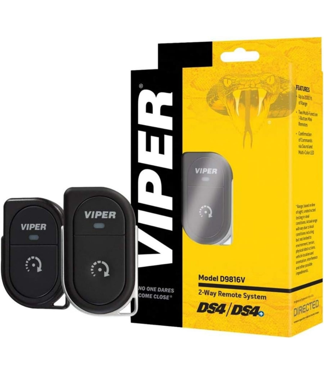 Viper Afstandbeheer Vervanging 7816V - 2-rigting Eenknoppie Afstandbeheer 1 Myl Reikwydte Motoriese Afstandbeheer