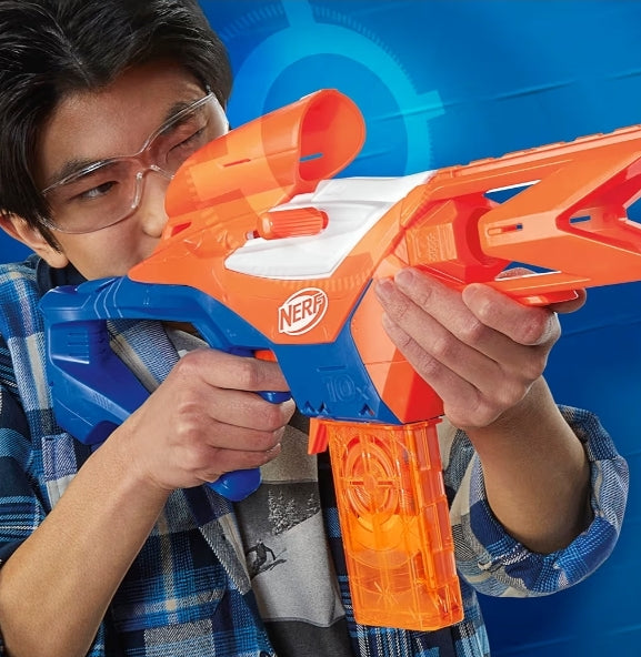 Nerf N Series Pinpoint Dart Blaster - 18 N1 Darts Compatible Only N Series Blasters, 10-Dart Clip Blaster