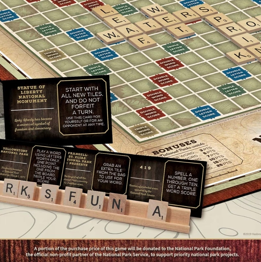 USAOPOLY Scrabble: National Parks | Ages 8+, 2-4 Players - 1 Set