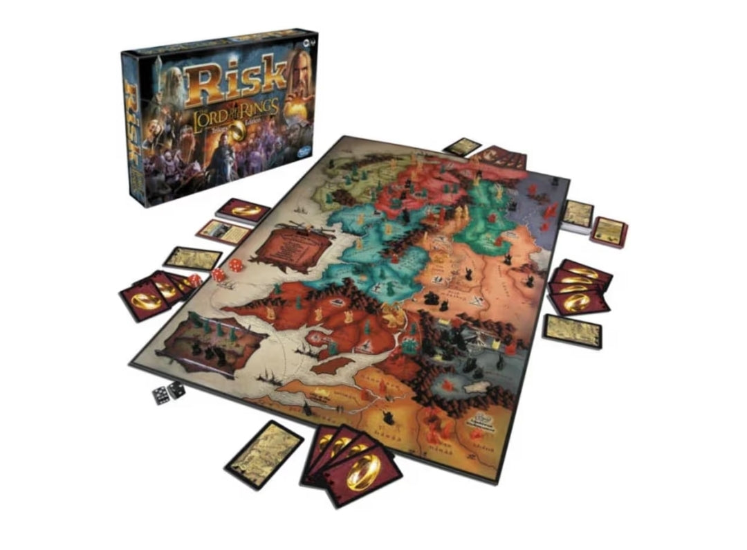Hasbro Gaming Risk: The Lord of The Rings Trilogy Edition Strategy Family Board Games - 2-4 Players