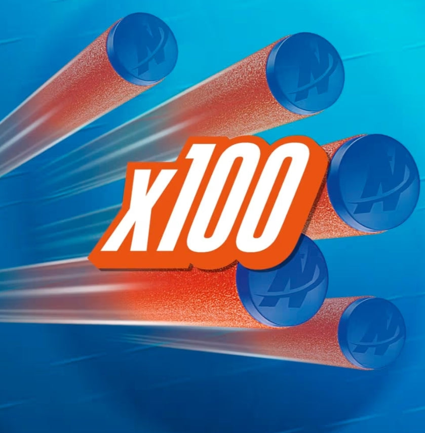 Nerf N Series N1 Darts, Includes 100 Darts, Compatible Only w/ Nerf N Series Blasters (1PK)