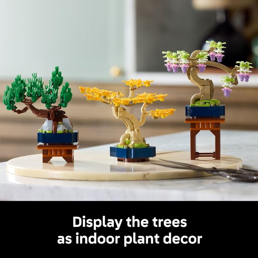 LEGO Botanicals Mini Bonsai Bome Boustel - Kunsmatige Bonsai Boom Boublokke - 10373