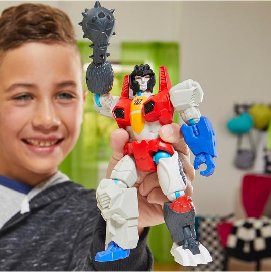 Transformers MixMashers Starscream Pasmaak-meng-en-pas-aksiefiguur & Toebehore, 12 cm-robot-speelgoed vir kinders van 4+ jaar
