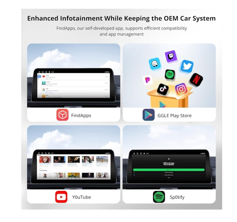 12.3" Android-motorstereo versoenbaar met BMW X5-reeks F15 2014-2017 NBT-stelsel, 6G+128G, AI DriveChat, Dubbele Bluetooth, 4G LTE, Draadlose CarPlay & Android Auto