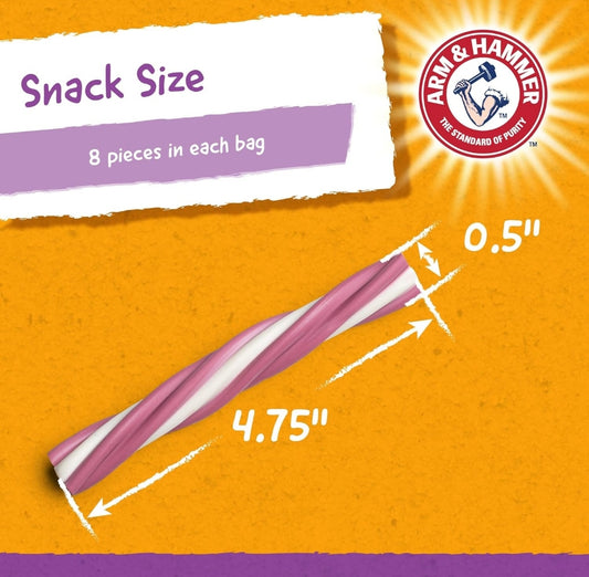 Arm & Hammer Pets Tandbederf vir Honde met Koeksoda en Kalsium – Bloubessie (1PK) (Verpakking kan verskil)