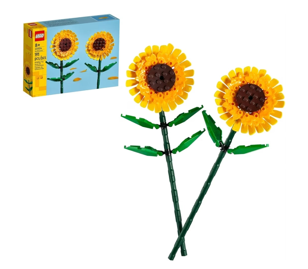 LEGO Sonneblomme Bou Speelding Kunsmatige Sonneblomme vir Dekor en Uitstalling