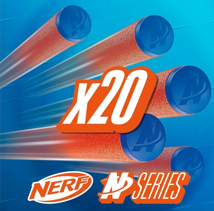 Nerf N Series N1 Darts - Includes 20 Refill Darts - Compatible Only w/ Nerf N Series Blasters (2 PK)