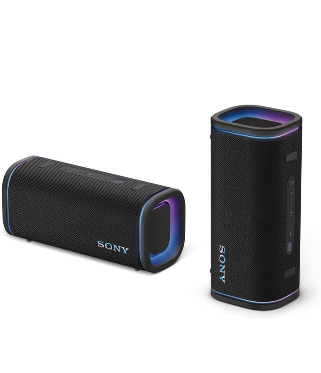 Sony ULT Field 5 Draagbare Bluetooth-luidspreker, IP67 Waterdig, Stofdig en Roeswerend met Verbeterde Bas, 25 Uur Battery, 360° Partytjie-lig, en Skouerband - Swart