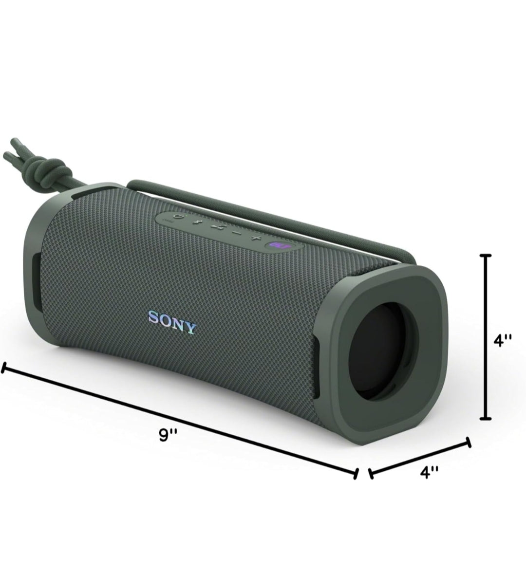 Sony ULT Field 1 Waterdigte Draagbare Bluetooth-luidspreker, Verbeterde Bas, 12 uur battery, IP67-gegradeerde stof-, skok- en roesbestand, Aflosbare band - Bosgrys