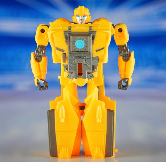 Transformers One Cog Changer Bumblebee (B-127) 4-Duim Robot Aksiefiguur, Interaktiewe Speelgoed vir Seuns en Meisies Ouderdomme 6 en Ouer