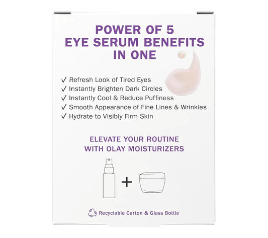 Olay Super Eye Serum – Vitamien C Verhelder Donker Kringe, Teen-Kreukel, Anti-Veroudering, Verhelderend, Maak Fyn Lyne Glad (0.45 Oz)