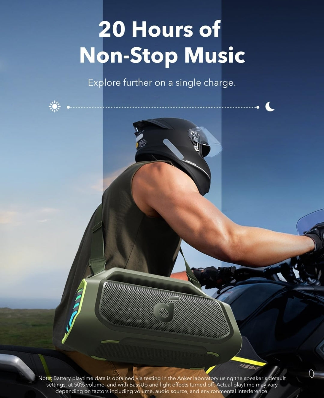 Soundcore Boom 2 Plus By Anker, Outdoor Speaker, 140W, 2+2 Channel, BassUp 2.0, 20H Playtime, Fast Charge, IPX7 Waterproof, RGB Lights, Power Bank, Bluetooth 5.3, Portable for Outdoors, Camping, Beach