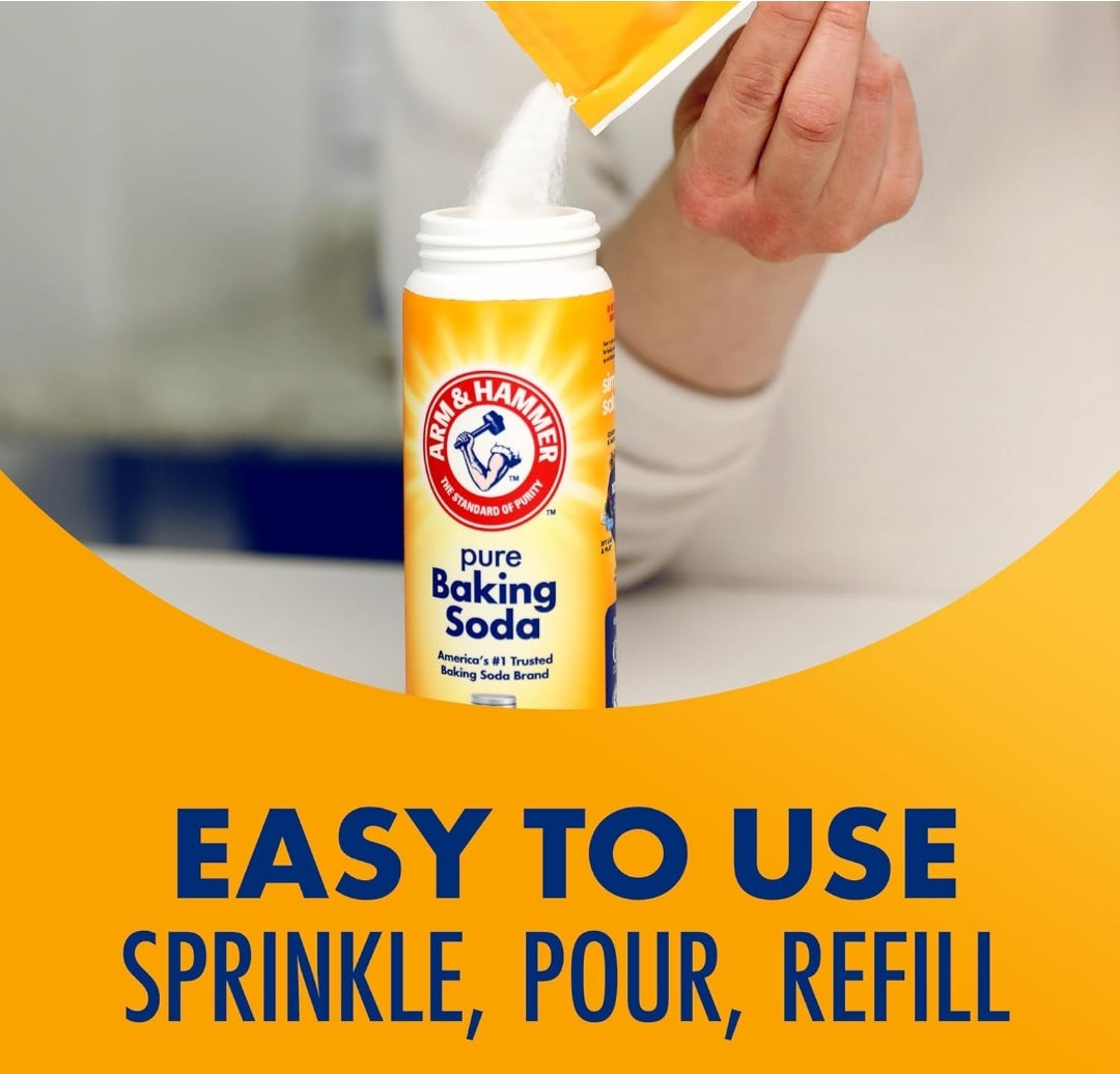 Arm & Hammer Pure Baking Soda Shaker - 12 Oz - (Pack of 6)