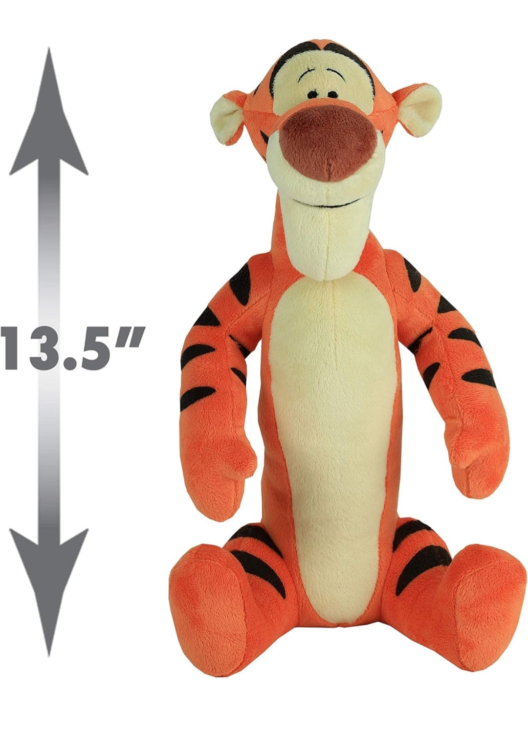 Disney Classics Friends Large 13.5-Inch Plush Tigger from Winnie the Pooh, Stuffed Animal, Tiger, Kids Toys for Ages 2 Up by Just Play