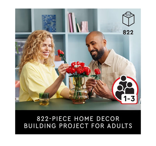 LEGO Botanicals Bouquet of Roses Artificial Flowers Building Set