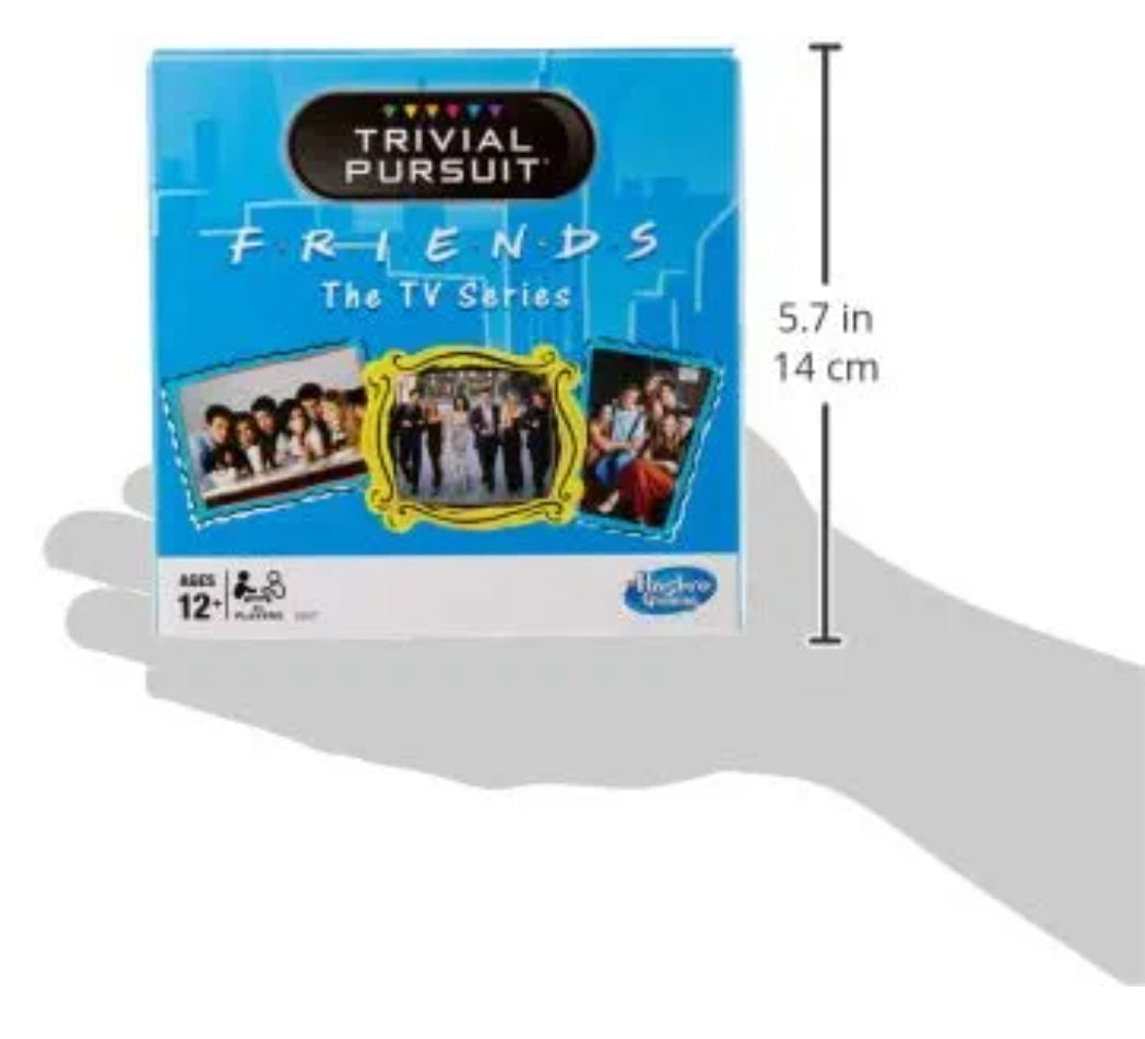 Hasbro Gaming Trivial Pursuit: Friends The TV Series Edition Party Game; 600 Trivia Questions for Tweens and Teens (Ages 12 and Up)