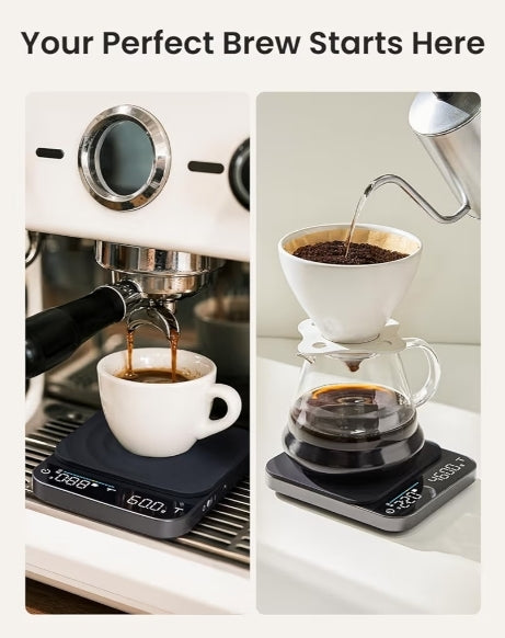 Smart Coffee Scale with Timer and Smart Scale for Body Weight
