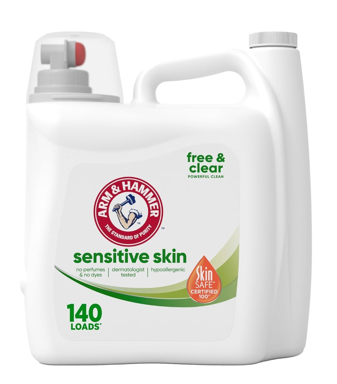 ARM & HAMMER Sensitive Skin Free Clear, 140 Loads Liquid Laundry Detergent (140 Fl oz)