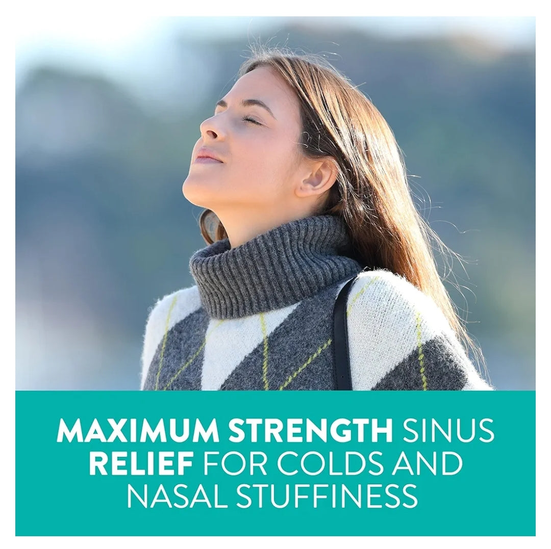 Vicks Sinex SEVERE LiquiCaps, All-In-One Sinusverligting, Maak Nie Lomerig Nie, Neusdekongestant