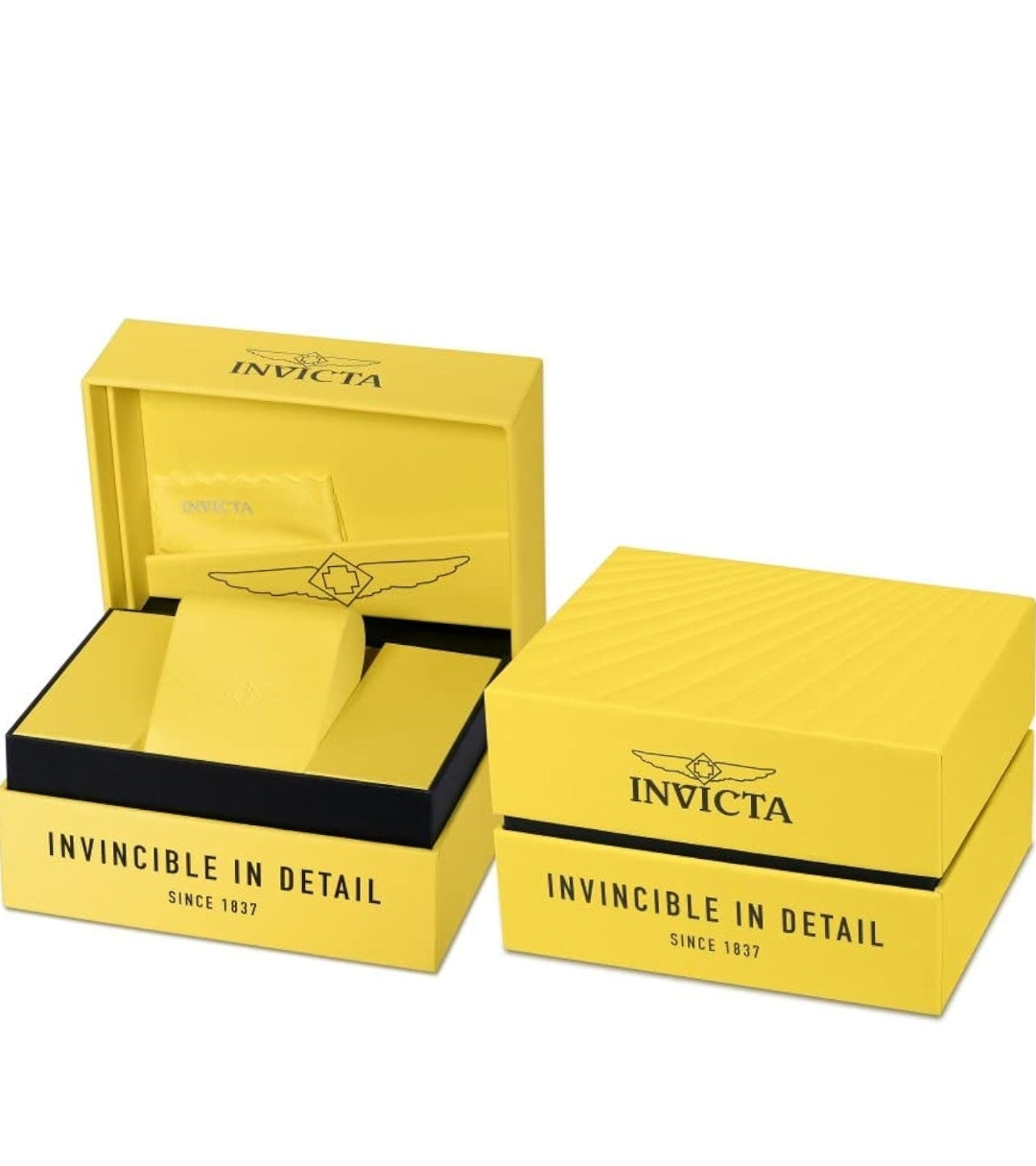 Invicta Marvel Thanos Men's 52.5mm Stainless Steel and Silicone Gold dial Quartz Watch
