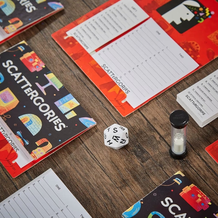 Hasbro Gaming Scattergories Classic Board Game, Party Game for Adults and Teens Ages 13 and up - 2+ Players