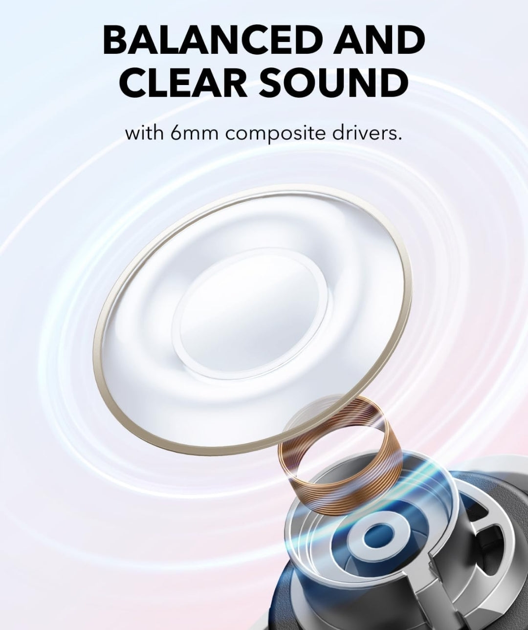 Soundcore A30i by Anker, Smart Noise Cancelling Earbuds, Lipstick-Shaped Stylish Design, Tiny, Lightweight Comfort, Clear Sound, IP54, 15H Playtime in ANC Mode, Wireless Earbuds, Bluetooth 5.4