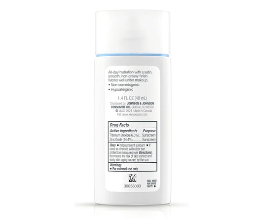 Neutrogena Ultra Sheer Mineral Face Liquid Sonbrandroom SPF 70, Breë Spektrum UVA UVB vir Sensitiewe Vel Hipoallergeen (1.4 fl oz)