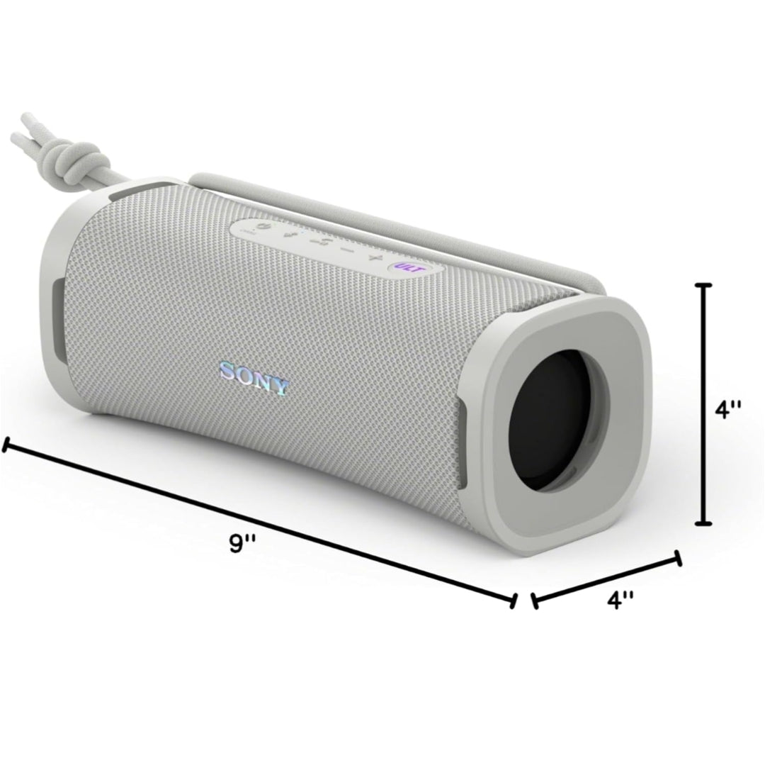 Sony ULT Field 1 Waterdigte Draagbare Bluetooth-luidspreker, Verbeterde Bas, 12h Batterylewe, IP67-gegradeerde Stofdig, Skokbestand, Roesbestand, Afneembare Band - Gebreekte Wit