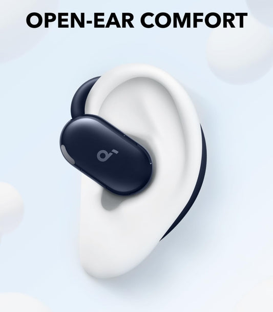 Soundcore V20i deur Anker Oopoor-oorfone, Verstelbare Oorhakies, Ultragemak, Stewige Pas, Kragtige Klank, Duidelike Oproepe, IP55, 36H Speeltyd, Bluetooth 5.4 Draadlose Oorfoon, Multipuntverbinding