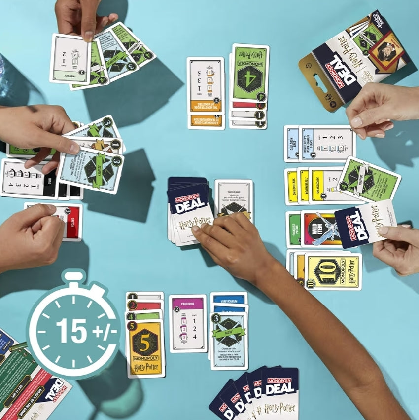Monopoly Deal: Harry Potter Card Game - Family Games for Kids and Adults