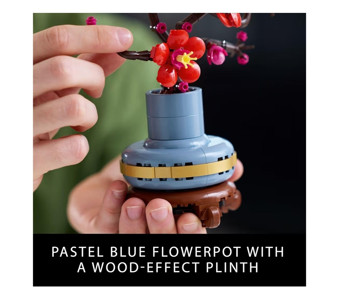 LEGO Botanicals Perskebloeisel-boustelle Kunsmatige Blom vir Eettafel Middelpuntversiering
