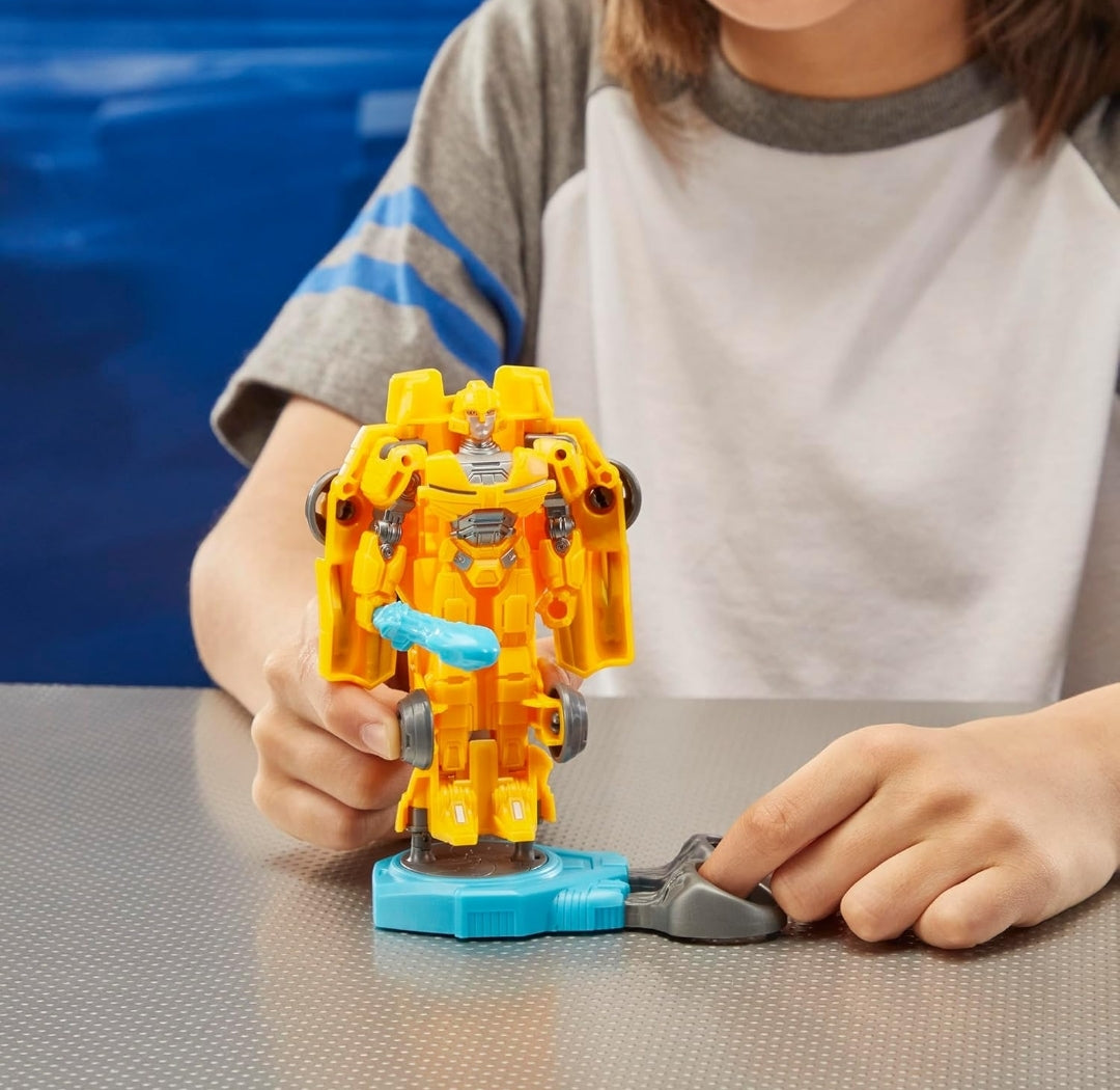 Transformers One Robot Battlers Bumblebee (B-127) 4.5-Inch Robot Action Figure, Interactive Toys for Boys and Girls Ages 6 and Up
