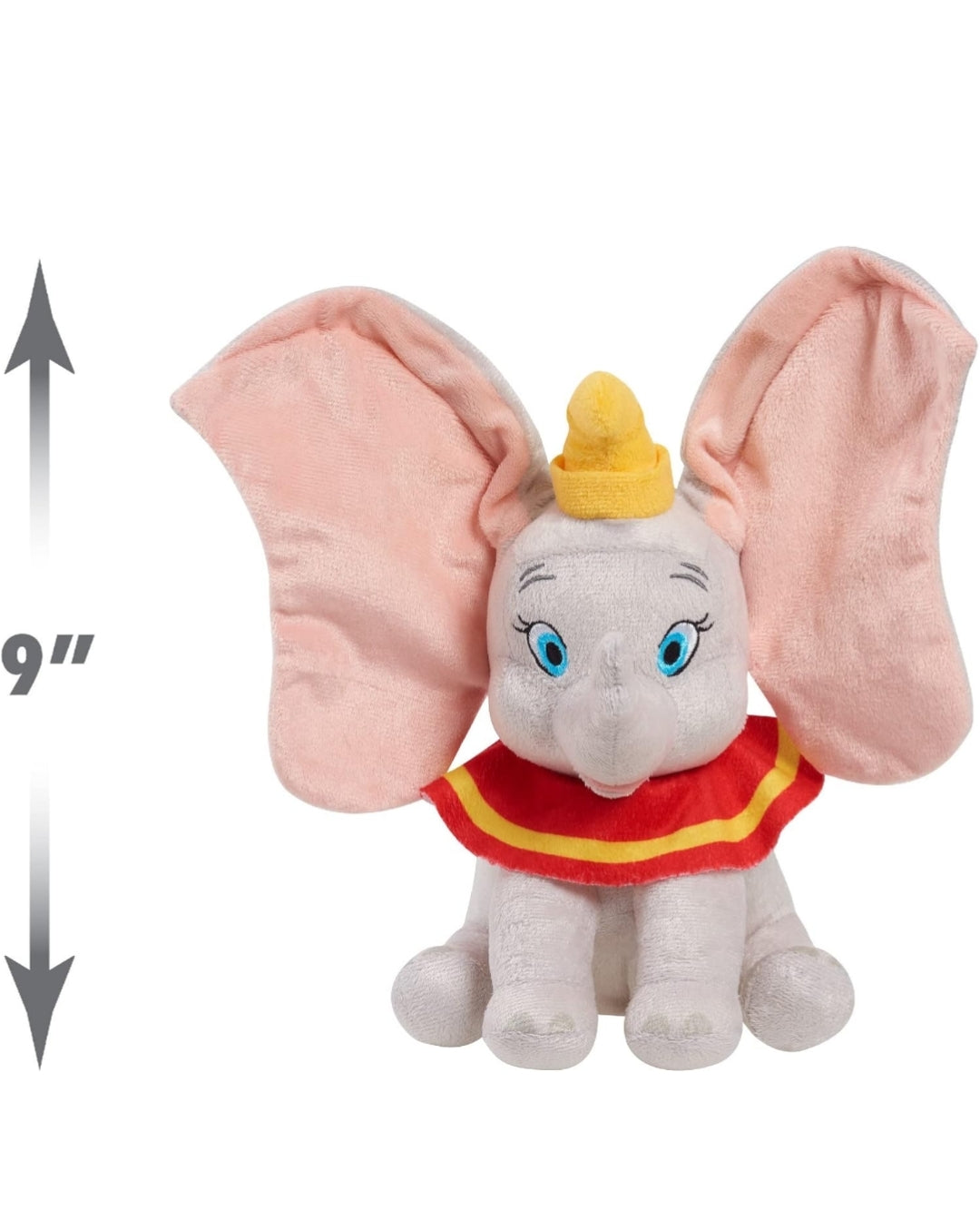 Disney Peek-A-Boo 10.5" Dumbo Interactive Plush Stuffed Animal, Elephant, Soft Fabric - Kids Toys