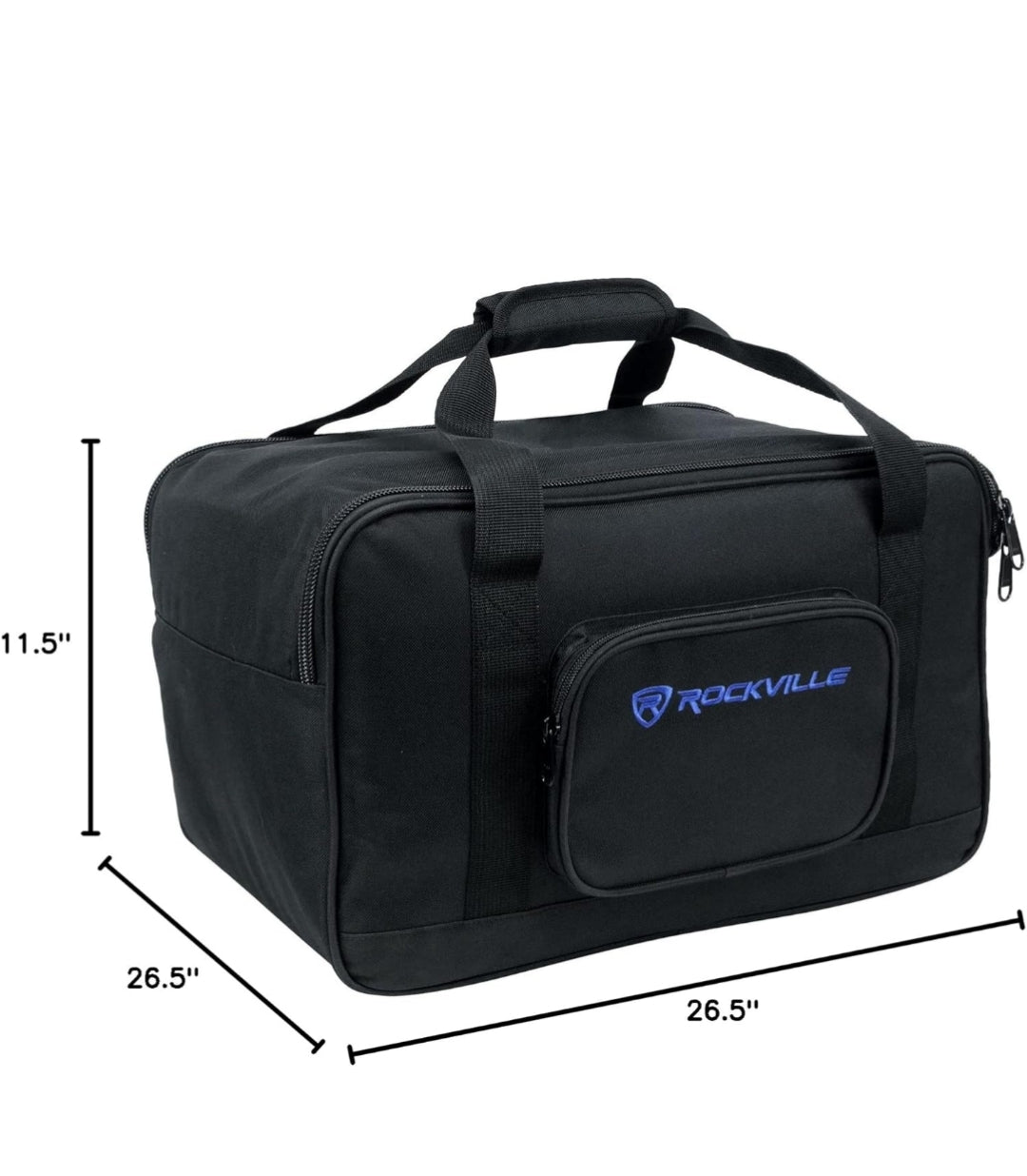 Rockville RPG082K Dual 8" Portable PA System+Bluetooth+Mic+Stands+Cables+Bags