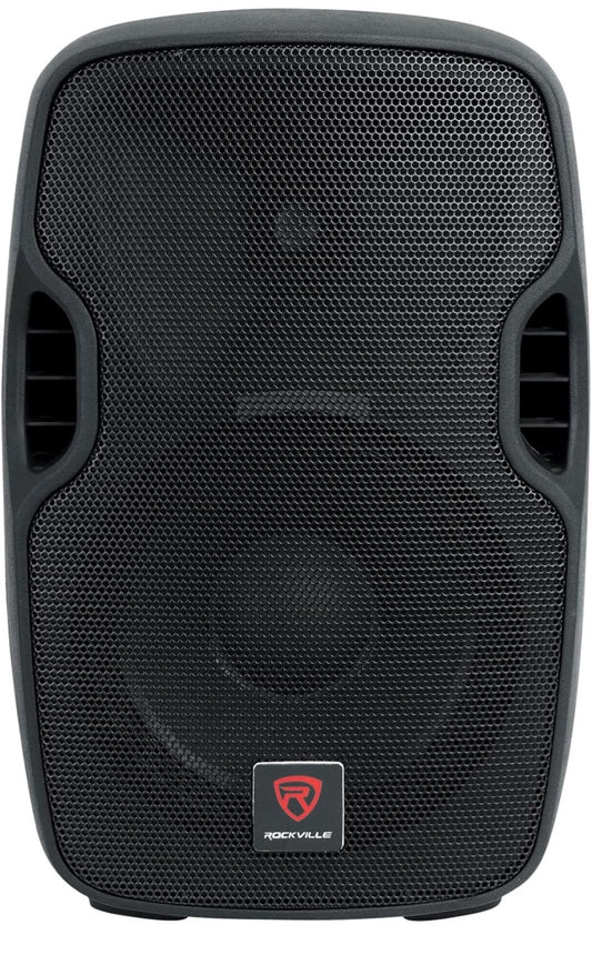 Rockville-bondel: (2) BPA10 10" Professionele Aangedrewe Aktiewe 400w DJ PA-luidsprekerbondel met RDJ3BT 2-kanaal DJ-menger PAKKET