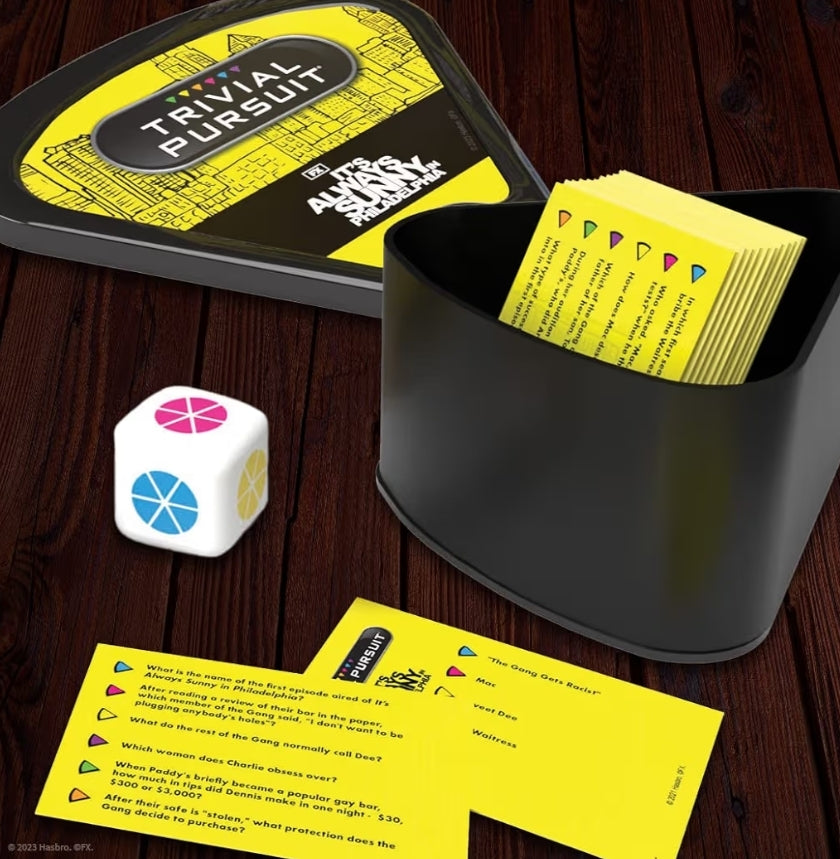 Trivial Pursuit It's Always Sunny in Philadelphia (Quickplay Edition) Trivia Game Questions - 600 Questions