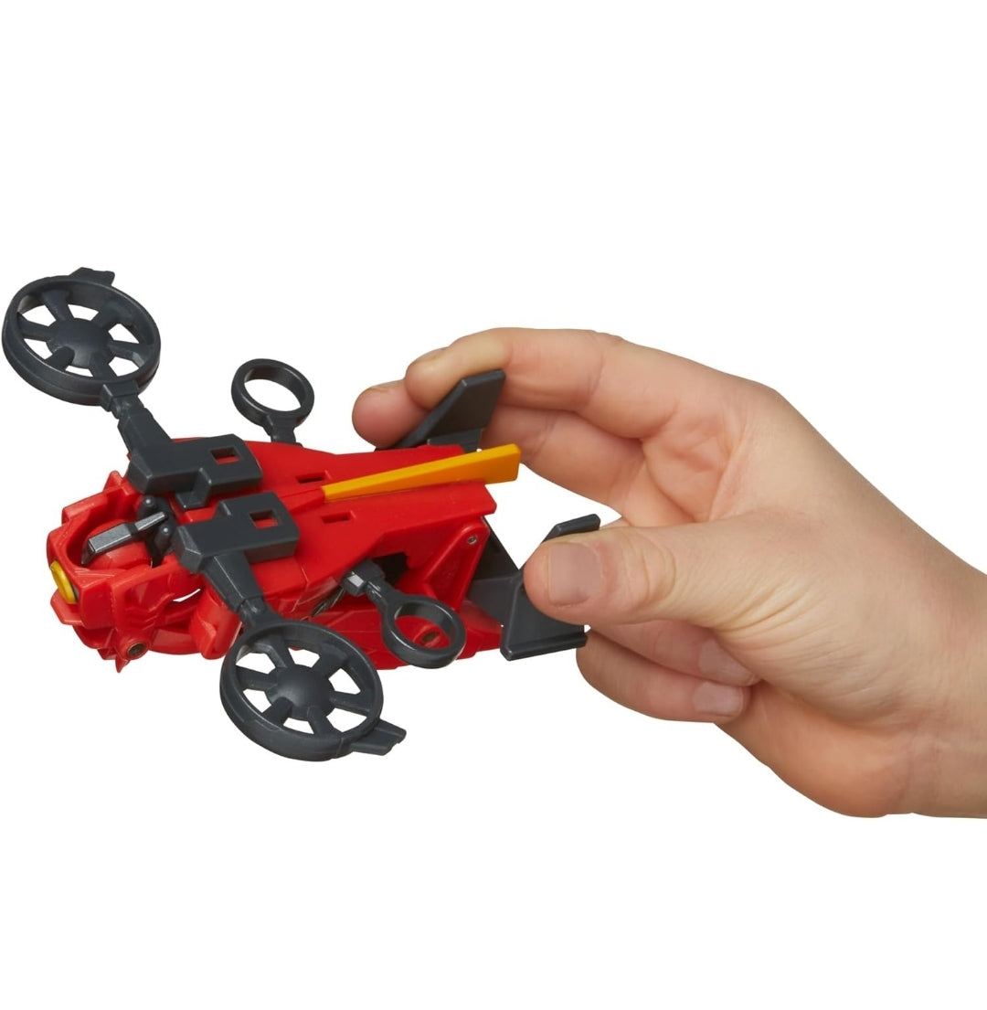 Transformers EarthSpark 1-Step Smash Changers Terran Twitch 4-Inch Action Figure, Robot Toys for Boys and Girls 6 and Up