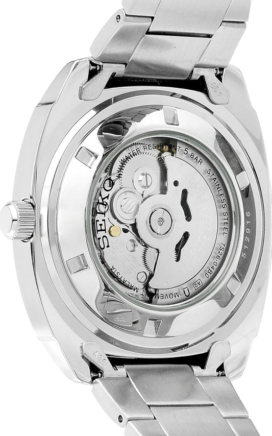 SEIKO Outomatiese Horlosie Recraft-reeks, Vlekvrye Staal, Dag-/Datumkalender, 50m Waterbestand, en 41 Uur Kragreserwe - Groen