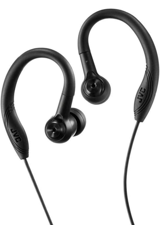 JVC Oorknip-oordop Sport-oordop Oorknip Swart (HAEC10B) (HA-EC10B)