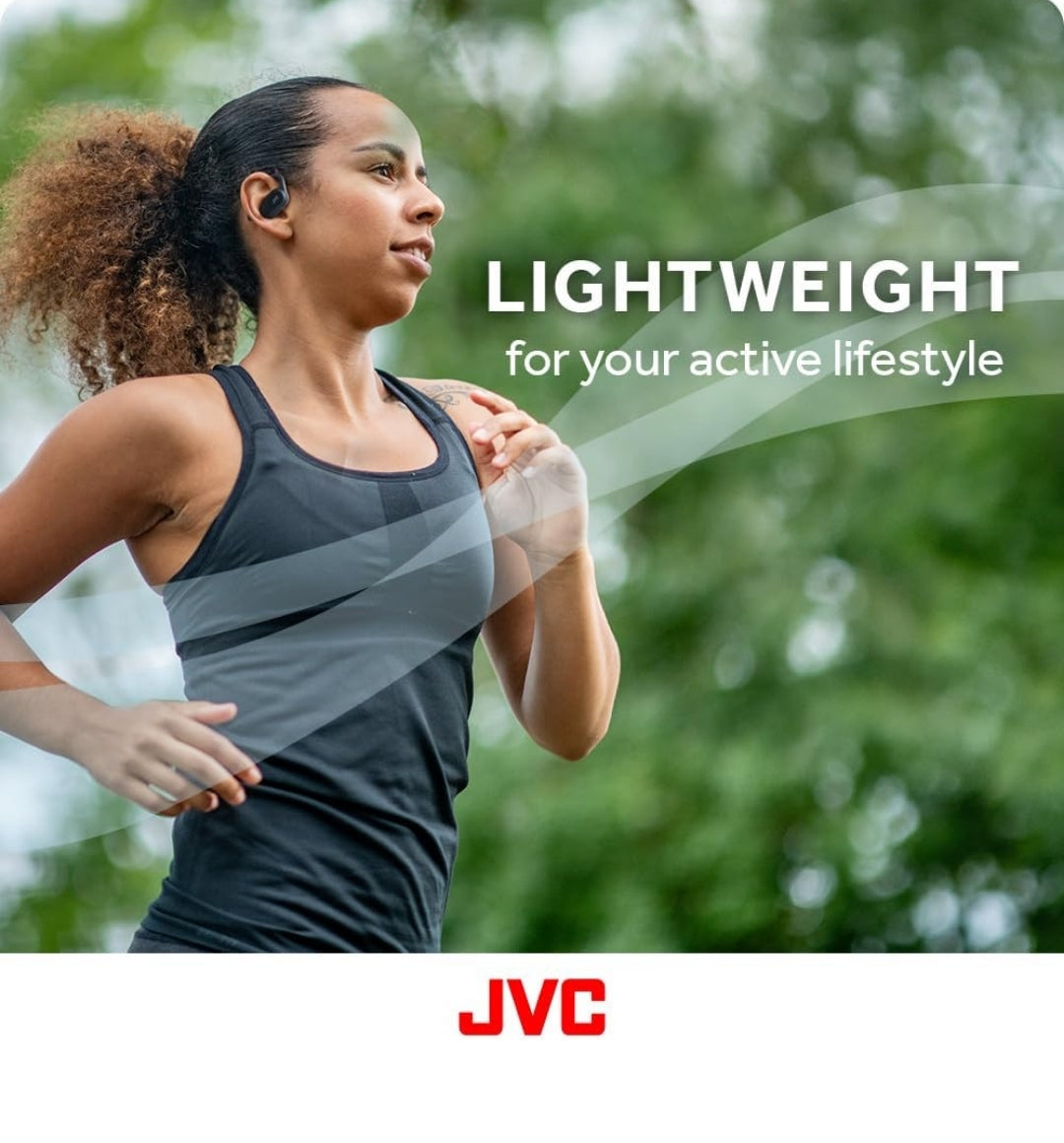JVC nearphones Oopoor True Wireless-oorfone met Pivot Motion-meganisme, 16mm groot klankdrywers, Enkeloor-gebruik, BT 5.4, Lang batterylewe (tot 26 uur) - HANP40TB (Swart)